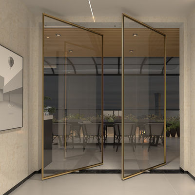 Luxury Aluminum Frame Interior Pivot Doors For House Windproof (Луксовые алюминиевые дверные рамы для дома)