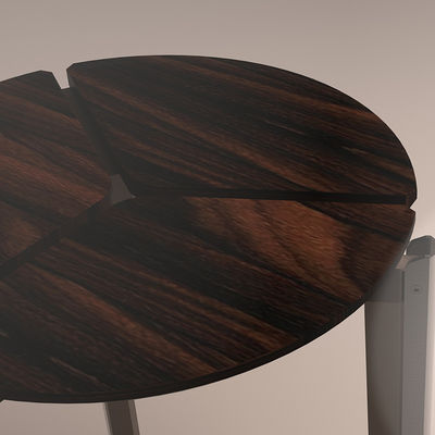 OEM Luxury Living Room Furniture Черные ноги Круглый обеденный стол